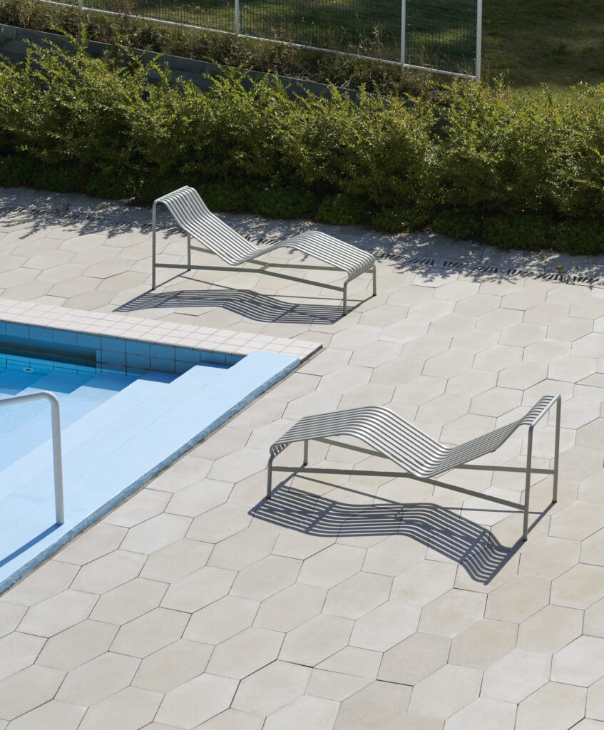 HAY Palissade Chaise Longue, hot galvanised steel - Image 4