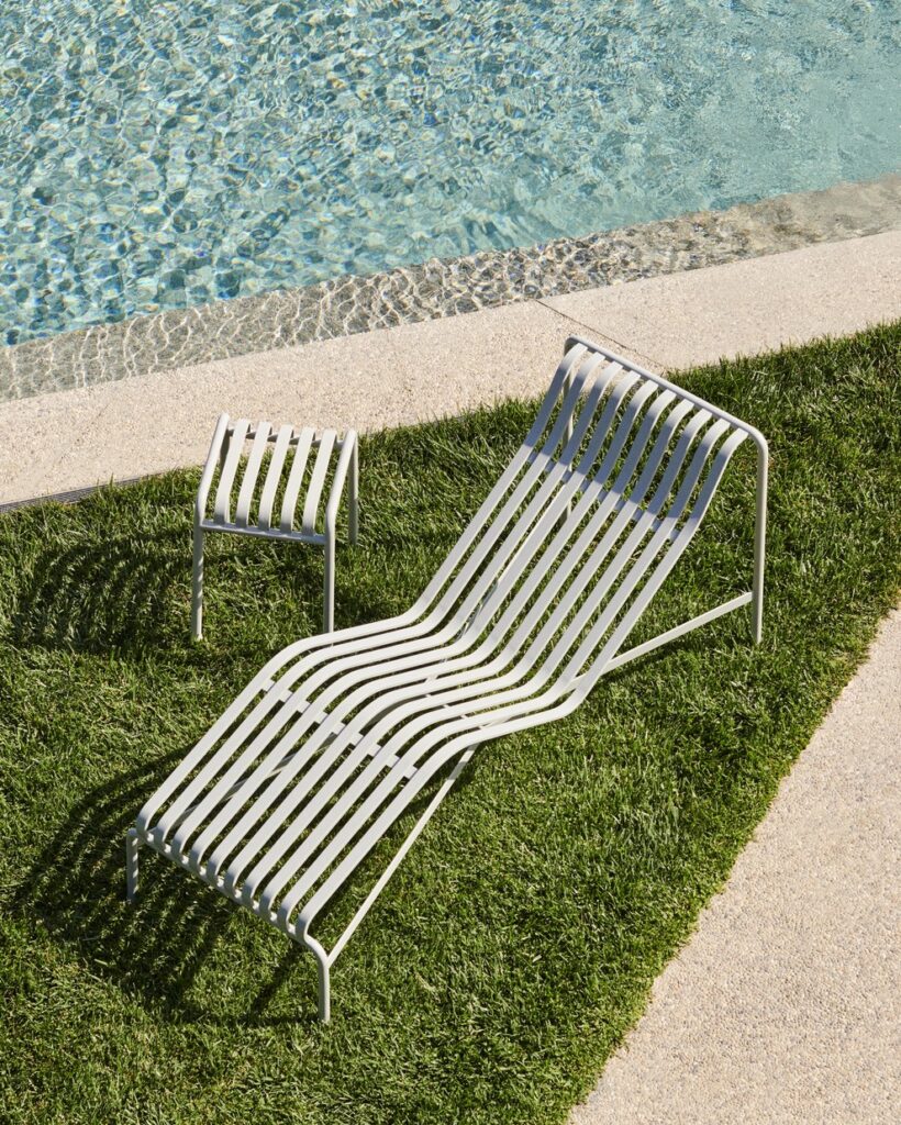 HAY Palissade Chaise Longue, hot galvanised steel - Image 3