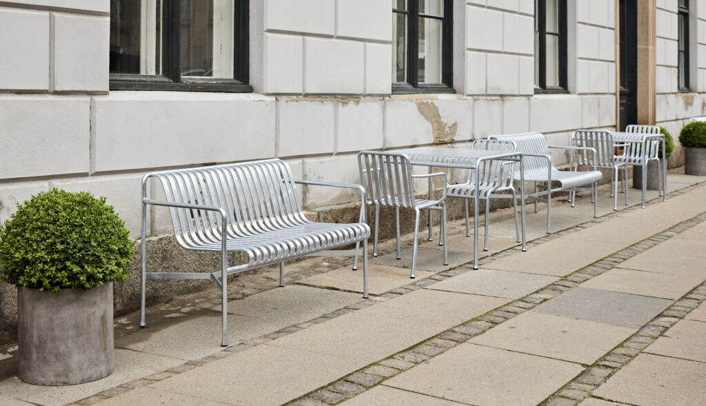 HAY Palissade Armchair hot galvanised steel - Image 2